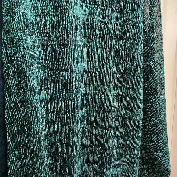 NWT Buckle Wanderlux Women's Metallic Teal Green Long Sleeve Bodysuit Size XS - Picture 12 of 13